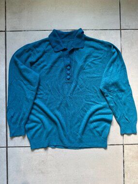 🔥 4 for $20 DEAL 🔥  Vintage-Style Knit Polo Sweater Unisex Fit (No Tag)